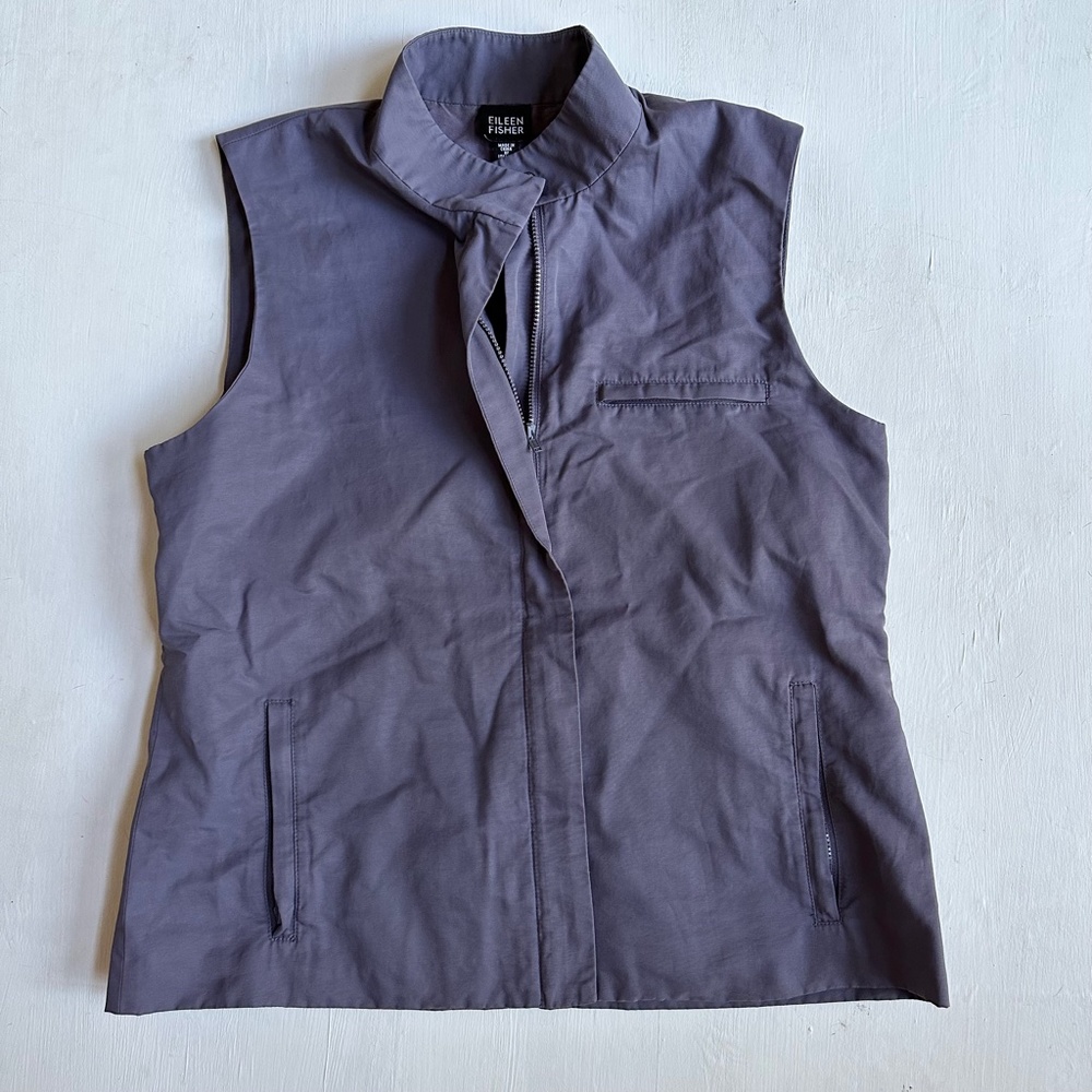 Eileen Fisher Gray Nylon Vest